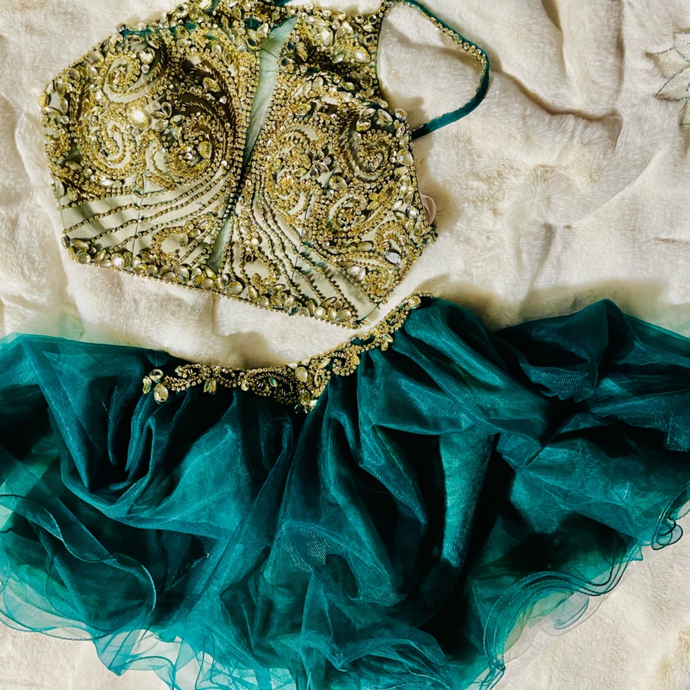 JOVANI 2-piece ensemble - party, mermaid, forest fairy, cocktail dress
